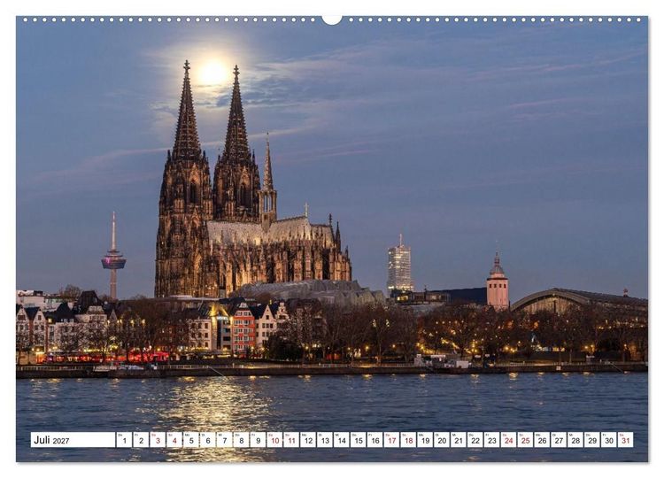 Produktbild: Urbane Impressionen: Domstadt K&ouml;ln - Lebensgef&uuml;hl am Rhein (Wandkalender 2027 DIN A2 quer), CALVENDO Monatskalender