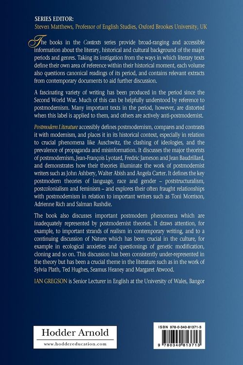 Produktbild: Postmodern Literature
