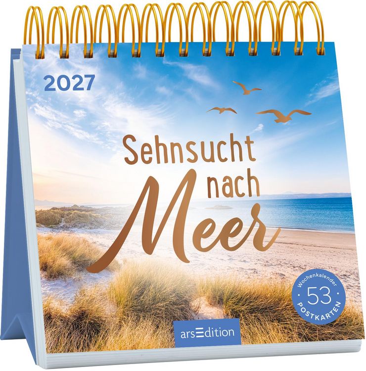 Produktbild: Postkartenkalender Sehnsucht nach Meer 2027