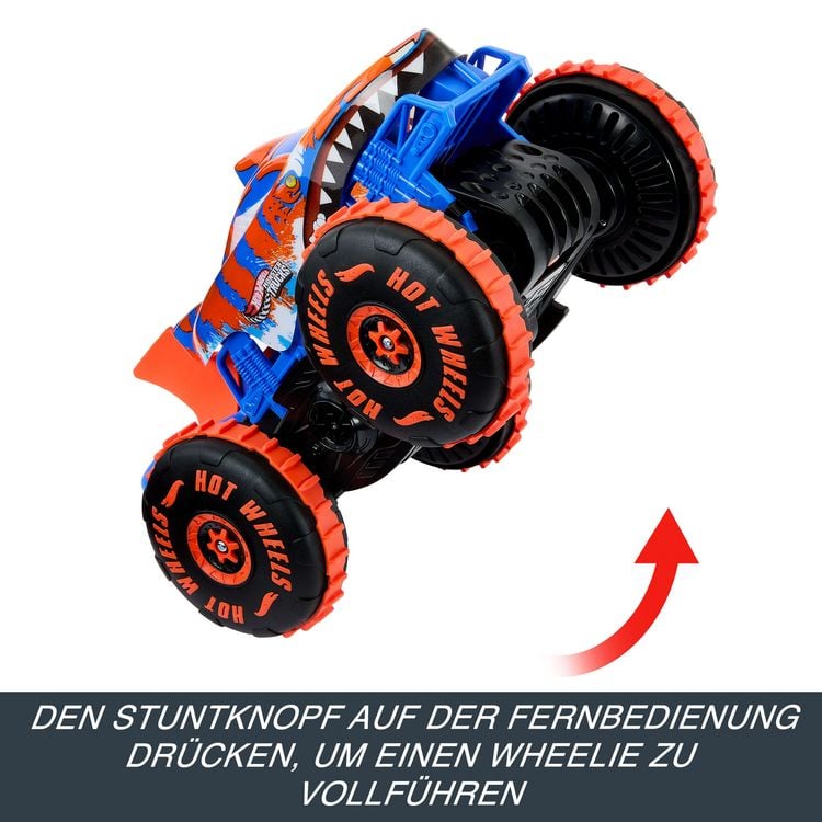 Produktbild: Hot Wheels Monster Trucks Tiger Shark Climber RC-Fahrzeug, batteriebetriebener