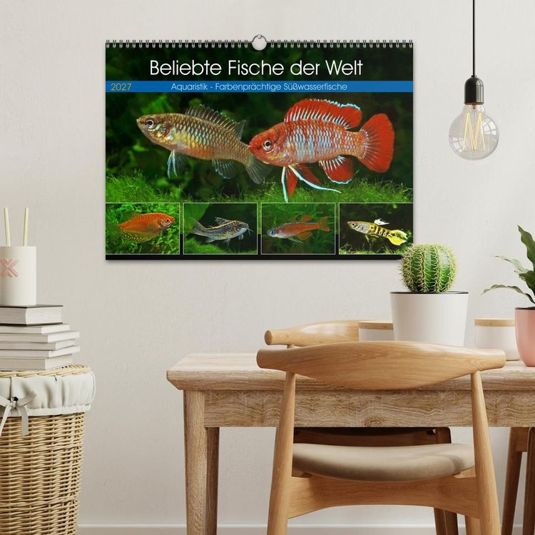 Produktbild: Beliebte Fische der Welt (Wandkalender 2027 DIN A3 quer), CALVENDO Monatskalender