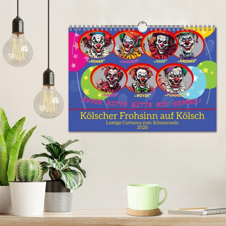 Produktbild: K&ouml;lscher Frohsinn auf K&ouml;lsch (Wandkalender 2026 DIN A4 quer), CALVENDO Monatskalender