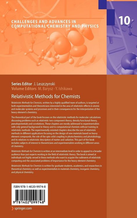 Produktbild: Relativistic Methods for Chemists