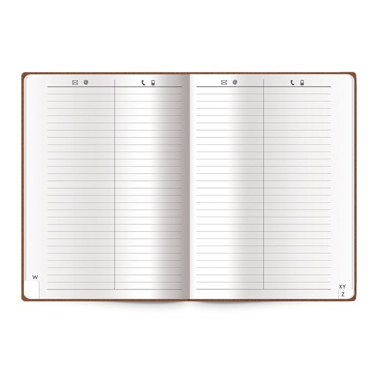 Produktbild: Tr&ouml;tsch Adressbuch Soft Touch A5 Braun