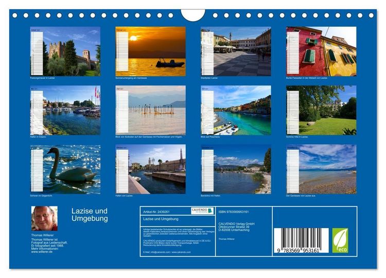 Produktbild: Lazise und Umgebung (Wandkalender 2027 DIN A4 quer), CALVENDO Monatskalender