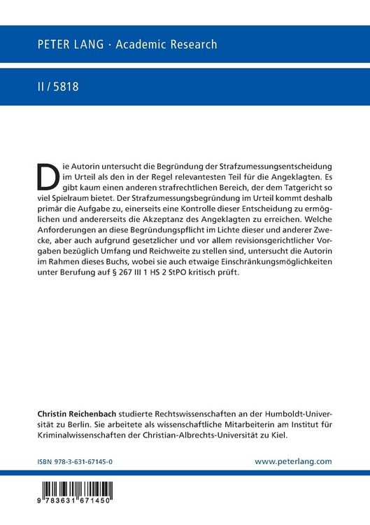 Produktbild: Die Anforderungen an die Strafzumessungsbegr&uuml;ndung im Urteil