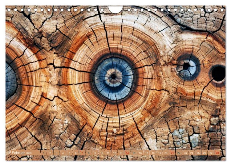 Produktbild: Faszination HOLZ - Strukturen (Wandkalender 2026 DIN A4 quer), CALVENDO Monatskalender