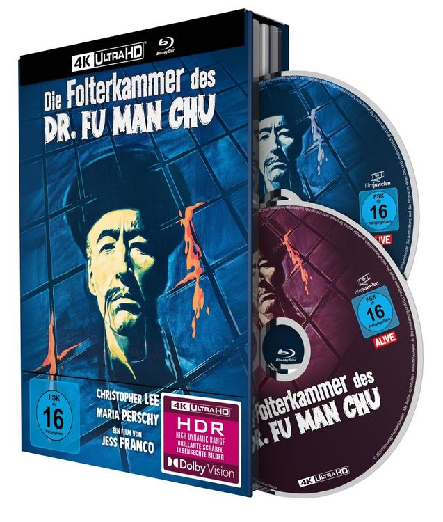 Produktbild: Die Folterkammer des Dr. Fu Man Chu - 2-Disc Limited Collector's Edition Mediabook (4K Ultra HD + Blu-ray)