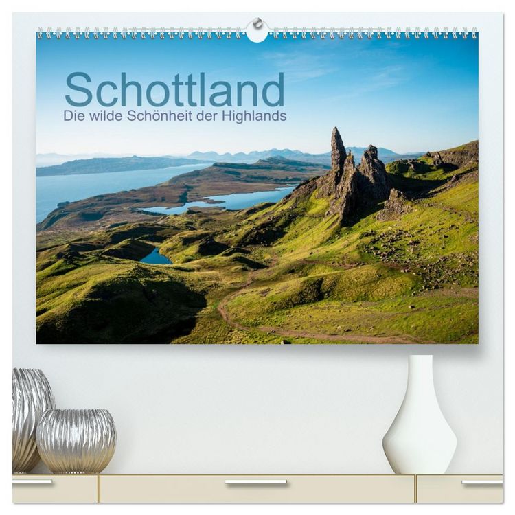 Produktbild: Schottland - Die wilde Sch&ouml;nheit der Highlands (hochwertiger Premium Wandkalender 2026 DIN A2 quer), Kunstdruck in Hochglanz