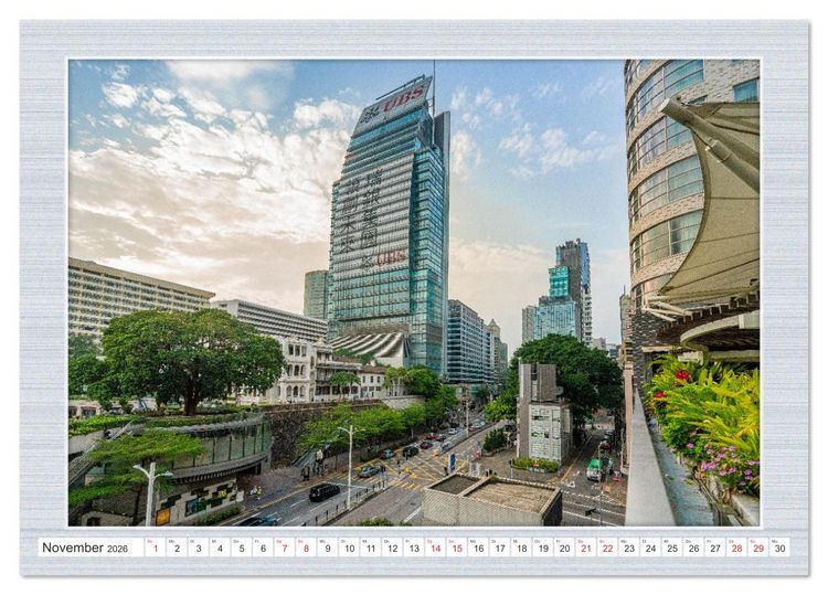 Produktbild: Urbaner Zauber: Das Zentrum Hongkongs (Tischkalender 2026 DIN A5 quer), CALVENDO Monatskalender