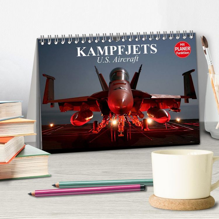Produktbild: Kampfjets. U.S. Aircraft (Tischkalender 2026 DIN A5 quer), CALVENDO Monatskalender