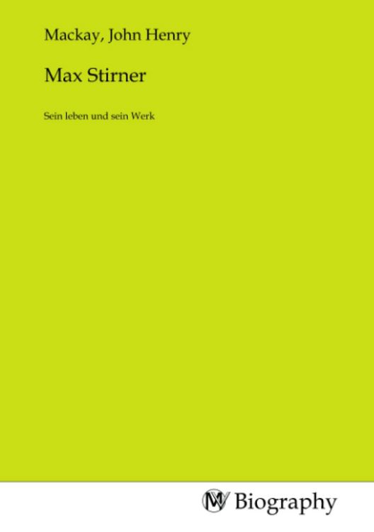 Produktbild: Max Stirner