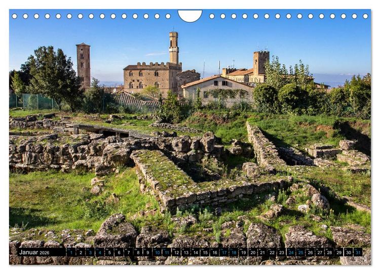Produktbild: Die Etrusker &ndash; Hochkultur im antiken Italien (Wandkalender 2026 DIN A4 quer), CALVENDO Monatskalender