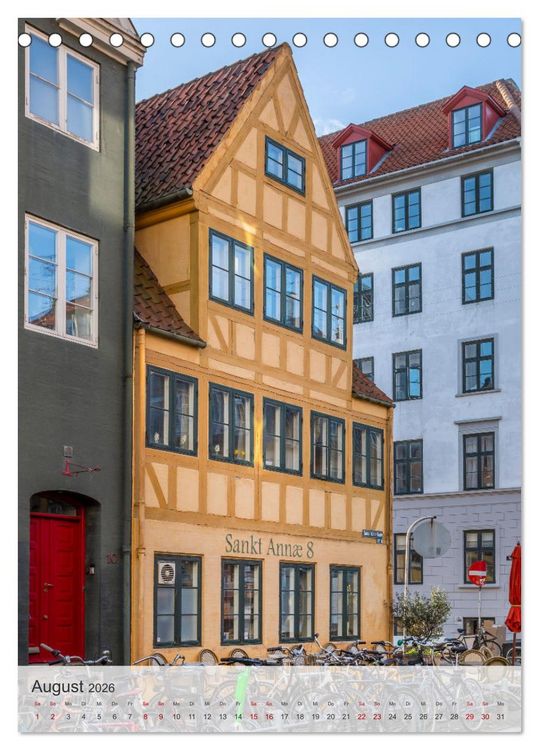 Produktbild: KOPENHAGEN Idylle und Historie (Tischkalender 2026 DIN A5 hoch), CALVENDO Monatskalender