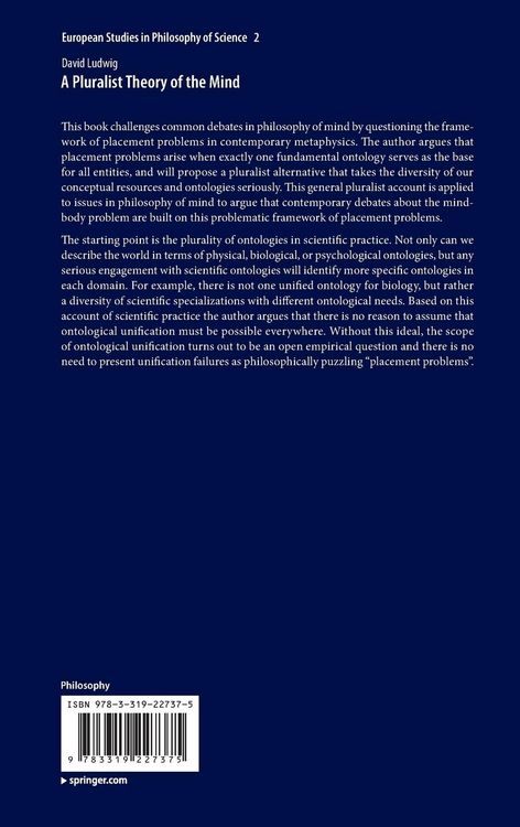 Produktbild: A Pluralist Theory of the Mind