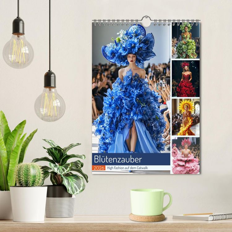 Produktbild: Bl&uuml;tenzauber. High Fashion auf dem Catwalk (Wandkalender 2026 DIN A4 hoch), CALVENDO Monatskalender