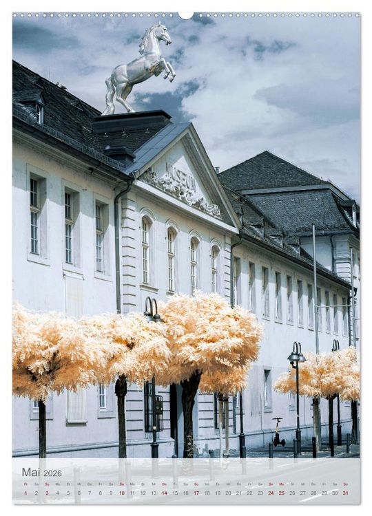 Produktbild: MAINZ IN INFRAROT (hochwertiger Premium Wandkalender 2026 DIN A2 hoch), Kunstdruck in Hochglanz