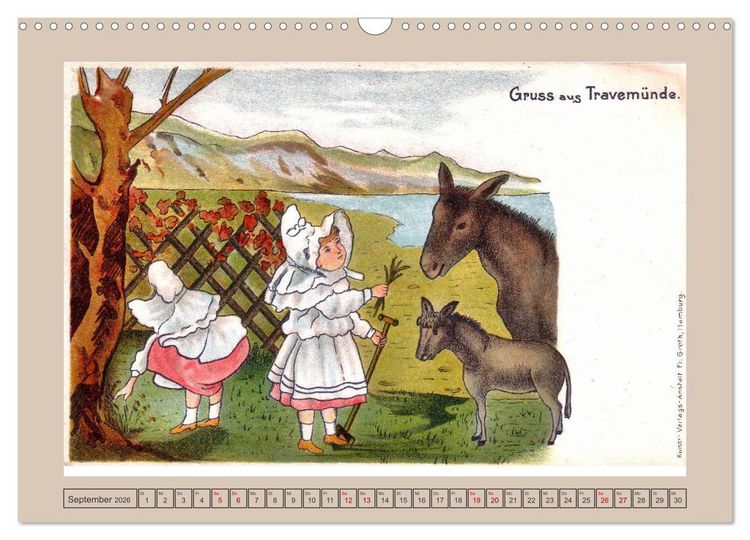 Produktbild: Gru&szlig; aus Travem&uuml;nde (Wandkalender 2026 DIN A3 quer), CALVENDO Monatskalender
