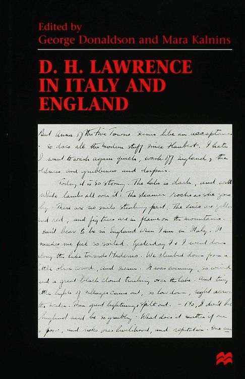 Produktbild: D. H. Lawrence in Italy and England