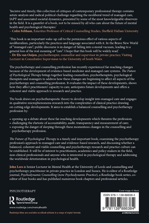 Produktbild: The Future of Psychological Therapy