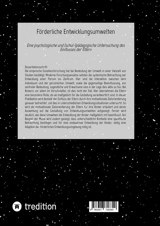 Produktbild: F&ouml;rderliche Entwicklungsumwelten