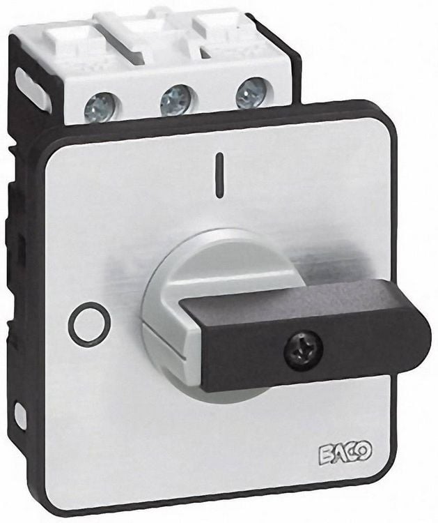 Produktbild: BACO BA174102 Lasttrennschalter 32A 1 x 90&deg; Grau, Schwarz 1St.
