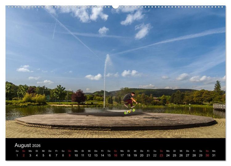 Produktbild: it's SKATEBOARDING (hochwertiger Premium Wandkalender 2026 DIN A2 quer), Kunstdruck in Hochglanz