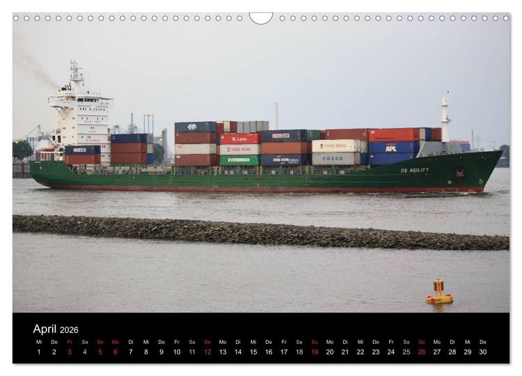 Produktbild: Schiffe im Hamburger Hafen (Wandkalender 2026 DIN A3 quer), CALVENDO Monatskalender