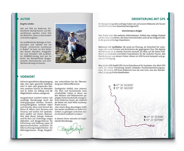 Produktbild: KOMPASS Wanderf&uuml;hrer Montafon, Arlberg, Silvretta, 60 Touren mit Extra-Tourenkarte
