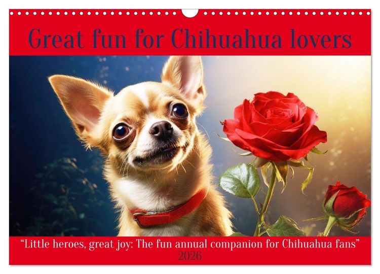 Produktbild: Great fun for Chihuahua lovers (Wall Calendar 2026 DIN A3 landscape), CALVENDO 12 Month Wall Calendar