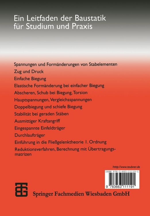 Produktbild: Praktische Baustatik