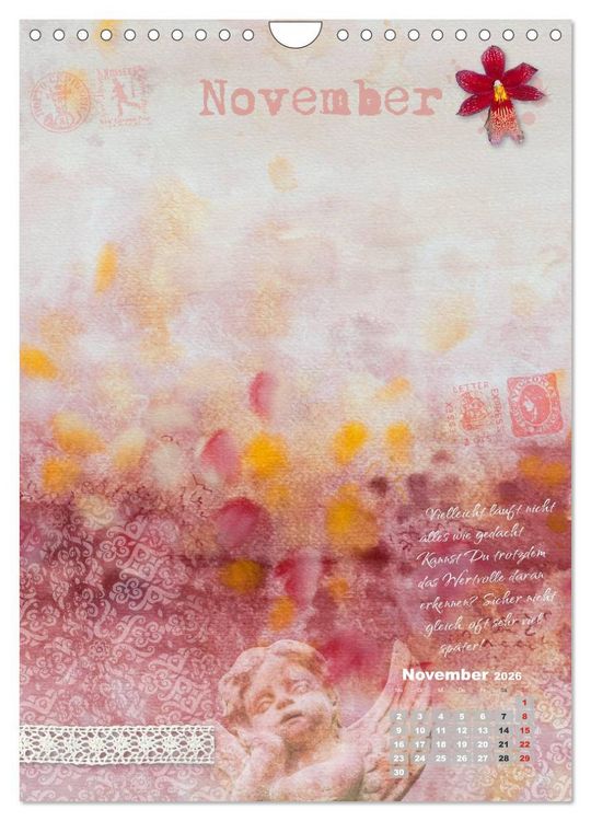 Produktbild: Jahr der Dankbarkeit &ndash; Scrapbooking-Kalender (Wandkalender 2026 DIN A4 hoch), CALVENDO Monatskalender