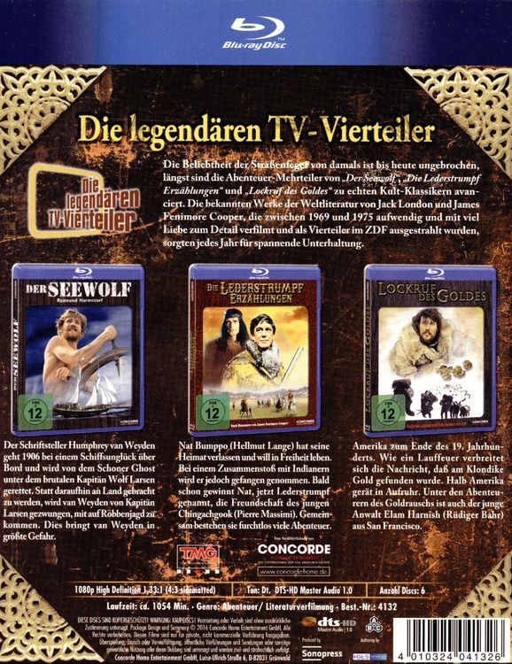 Produktbild: Die legend&auml;ren TV-Vierteiler [3 BRs]
