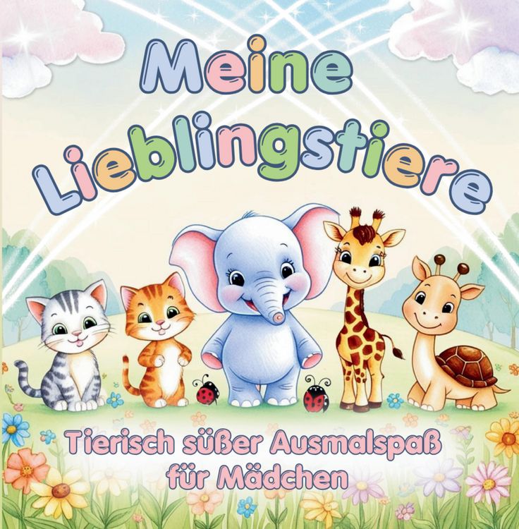 Produktbild: Meine Lieblingstiere - Mein erstes Tier-Malbuch f&uuml;r M&auml;dchen ab 3