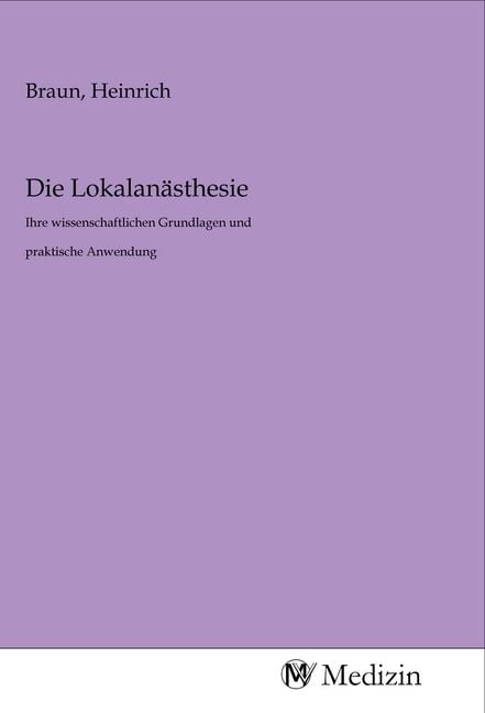 Produktbild: Die Lokalan&auml;sthesie