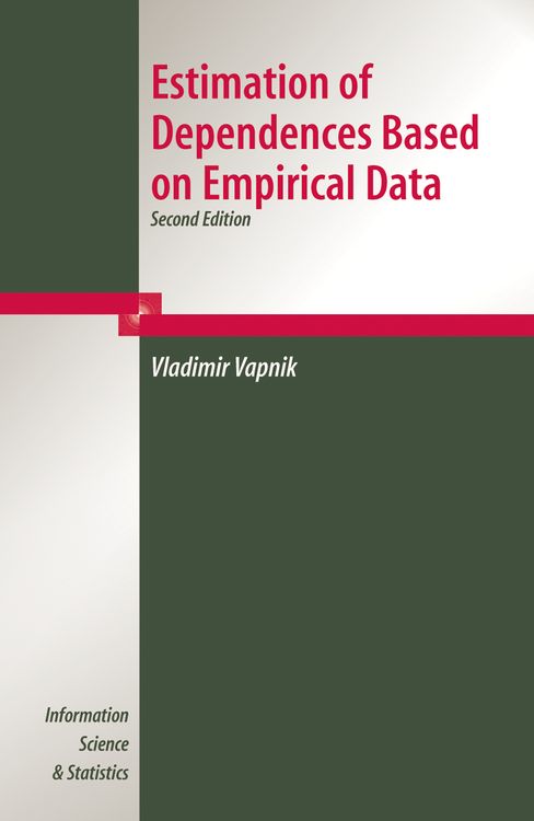 Produktbild: Estimation of Dependences Based on Empirical Data