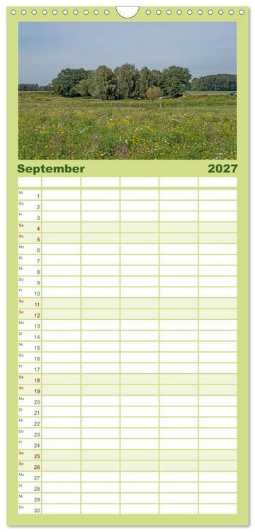 Produktbild: Familienplaner 2027 - Romantisches Wegberg mit 5 Spalten (Wandkalender, 21 x 45 cm) CALVENDO