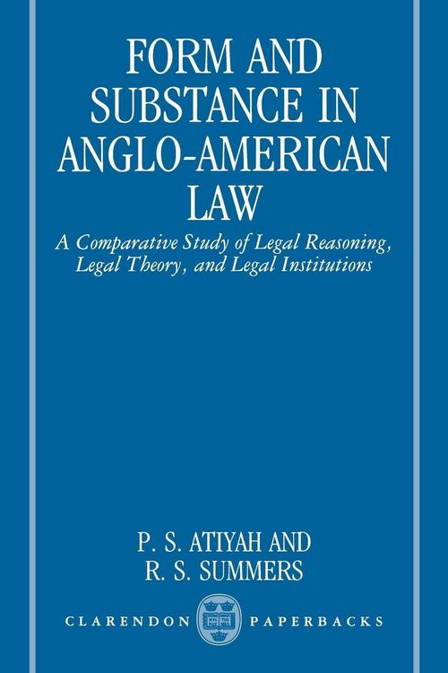 Produktbild: Form and Substance in Anglo-American Law