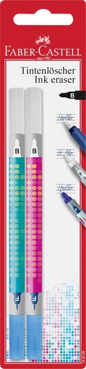 Produktbild: Faber-Castell Tintenkiller mit breiter Löschspitze 2er Set