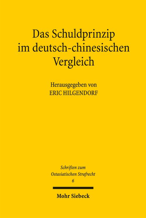 Produktbild: Das Schuldprinzip im deutsch-chinesischen Vergleich