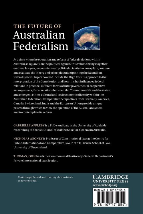 Produktbild: The Future of Australian Federalism