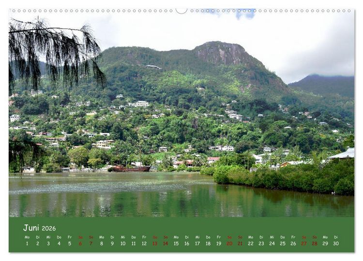 Produktbild: Mah&egrave; und die Inseln der Seychellen (hochwertiger Premium Wandkalender 2026 DIN A2 quer), Kunstdruck in Hochglanz