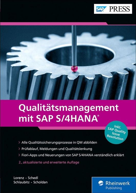 Produktbild: Qualit&auml;tsmanagement mit SAP S/4HANA