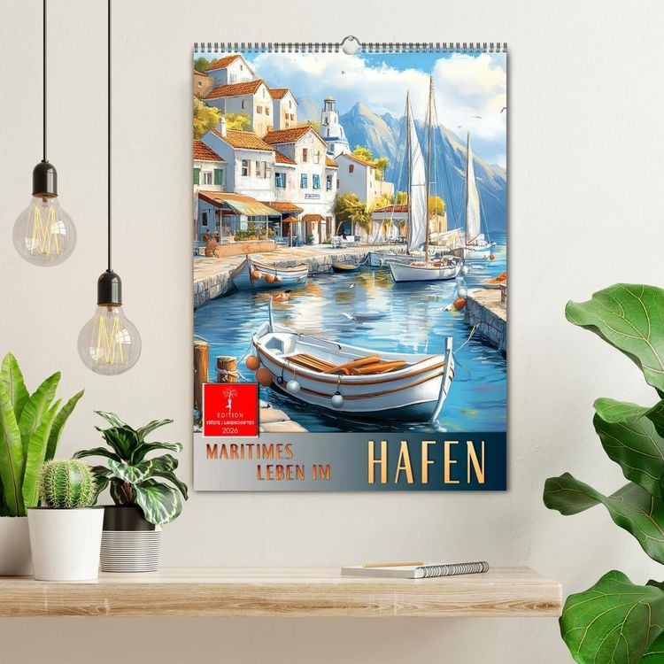 Produktbild: Maritimes Leben im Hafen (Wandkalender 2026 DIN A2 hoch), CALVENDO Monatskalender
