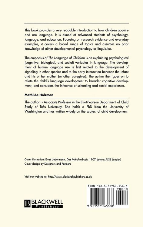 Produktbild: The Language of Children 2e