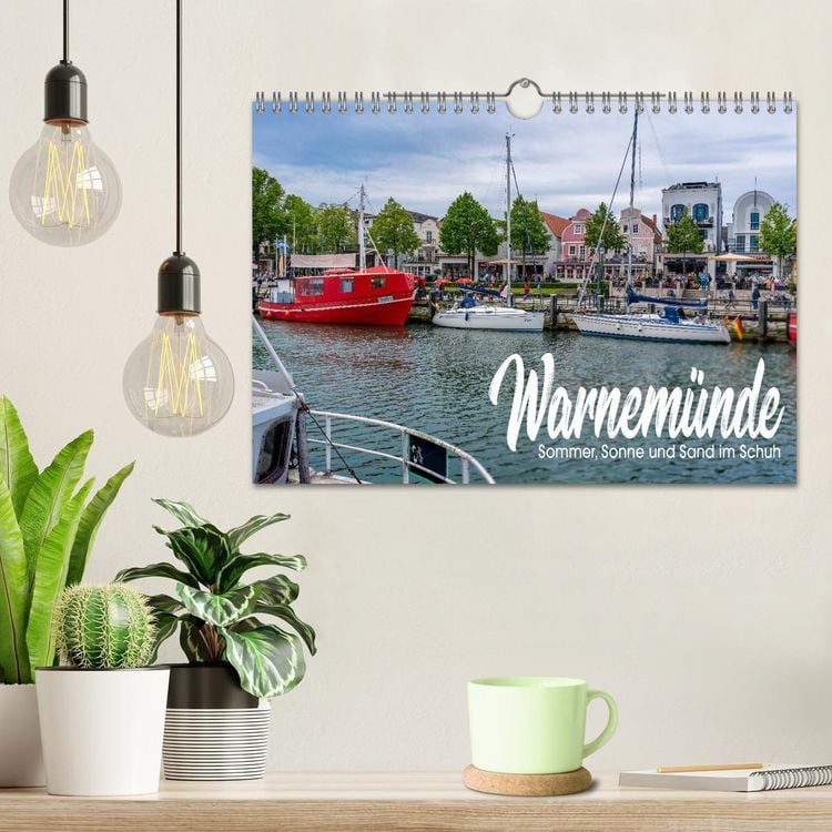 Produktbild: Warnem&uuml;nde - Sommer, Sonne und Sand im Schuh (Wandkalender 2026 DIN A4 quer), CALVENDO Monatskalender
