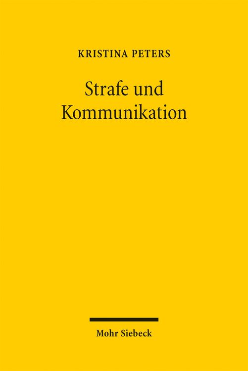Produktbild: Strafe und Kommunikation