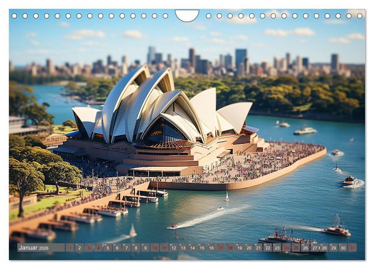 Produktbild: Urlaub in Miniatur (Wandkalender 2026 DIN A4 quer), CALVENDO Monatskalender