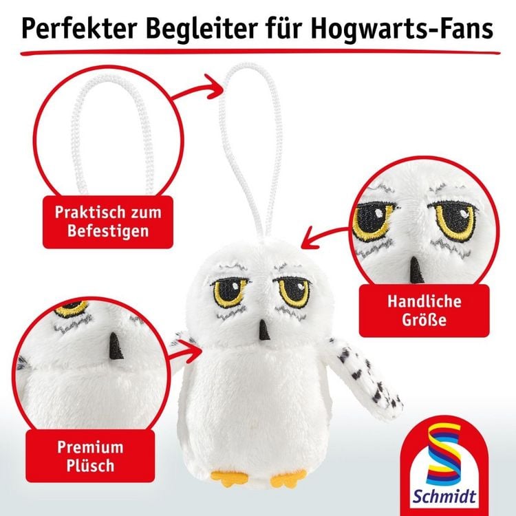 Produktbild: Harry Potter, Eule Hedwig, 10 cm, Schl&uuml;sselanh&auml;nger, 6 Stk. im Polybeutel