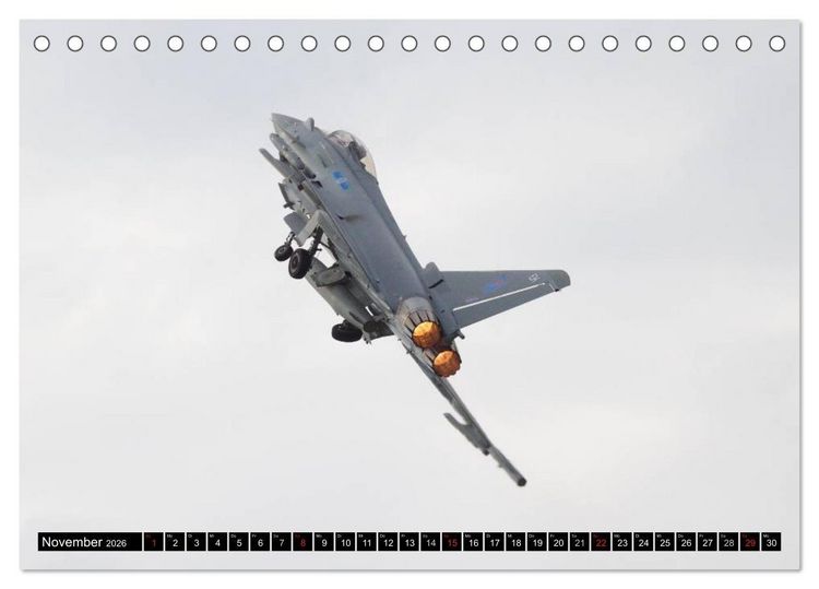Produktbild: Augenblicke in der Luft: Eurofighter Typhoon (Tischkalender 2026 DIN A5 quer), CALVENDO Monatskalender
